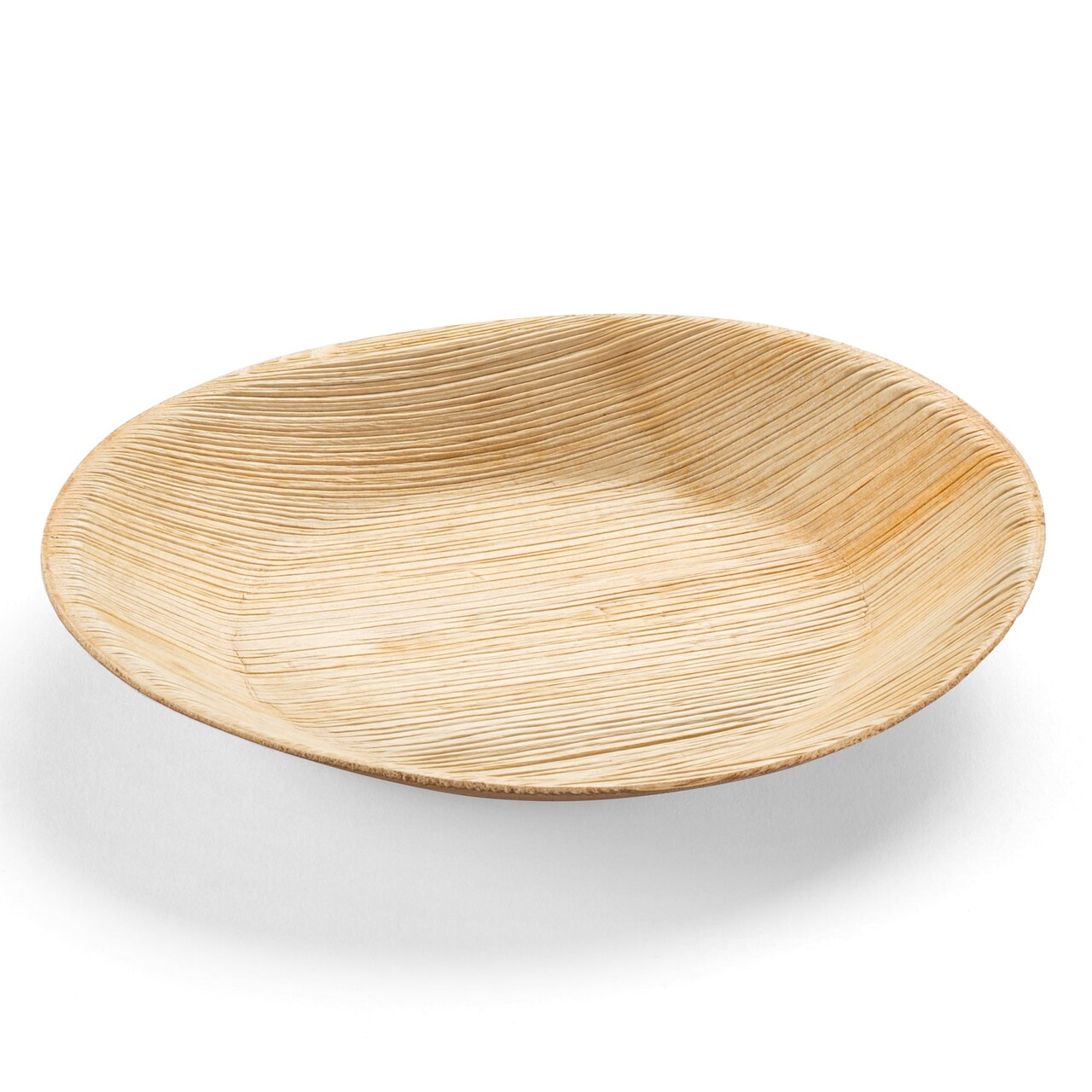 Round Palm Leaf Eco Friendly Disposable Pastry Plates - 5" (100 Plates)